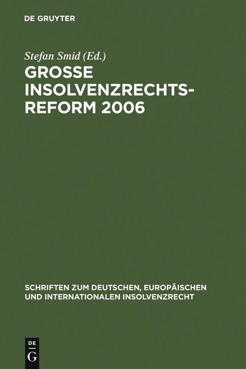 Produktbild: Gro&szlig;e Insolvenzrechtsreform 2006