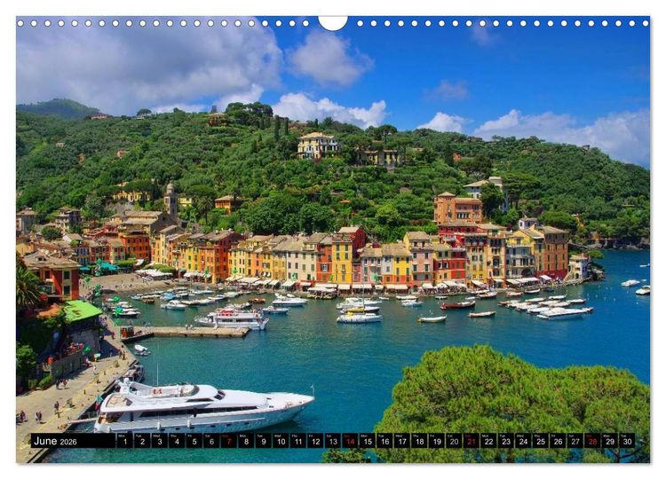 Produktbild: Riviera di Levante The Coast of Liguria (Wall Calendar 2026 DIN A3 landscape), CALVENDO 12 Month Wall Calendar