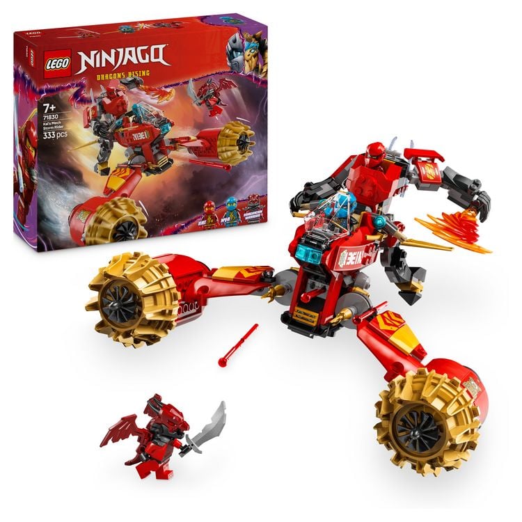 Produktbild: LEGO NINJAGO Kais Sturmreiter-Mech - Fliegendes Motorrad Spielzeug 71830