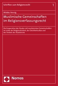 Produktbild: Muslimische Gemeinschaften im Religionsverfassungsrecht