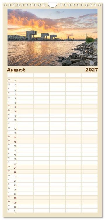 Produktbild: Familienplaner 2027 - Wundersch&ouml;nes K&ouml;ln mit 5 Spalten (Wandkalender, 21 x 45 cm) CALVENDO