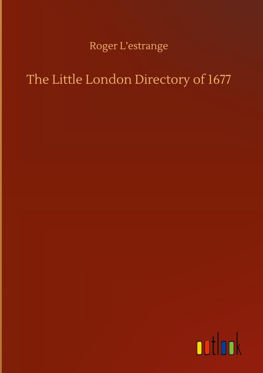 Produktbild: The Little London Directory of 1677