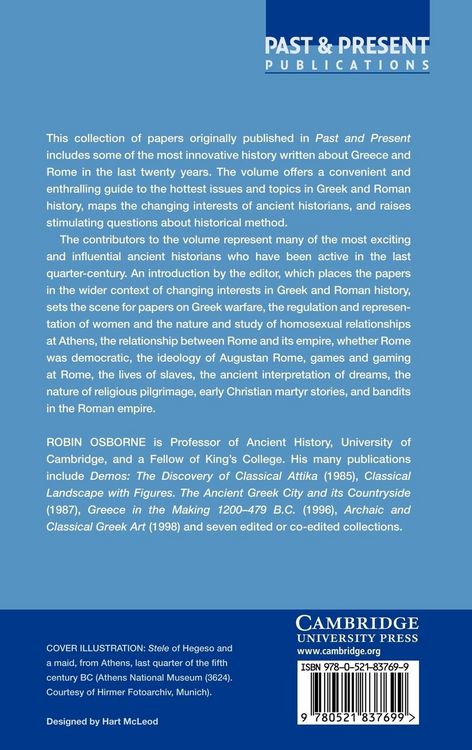 Produktbild: Studies in Ancient Greek and Roman Society