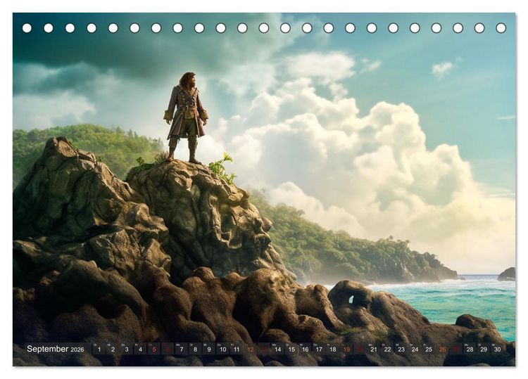 Produktbild: Eine Reise durch die Weltliteratur (Tischkalender 2026 DIN A5 quer), CALVENDO Monatskalender