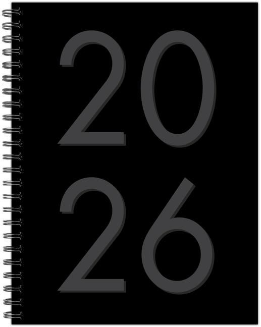 Produktbild: Black 2026 6.5 X 8.5 Weekly Monthly Softcover Planner