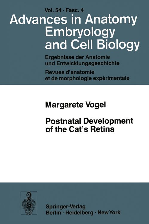 Produktbild: Postnatal Development of the Cat&rsquo;s Retina