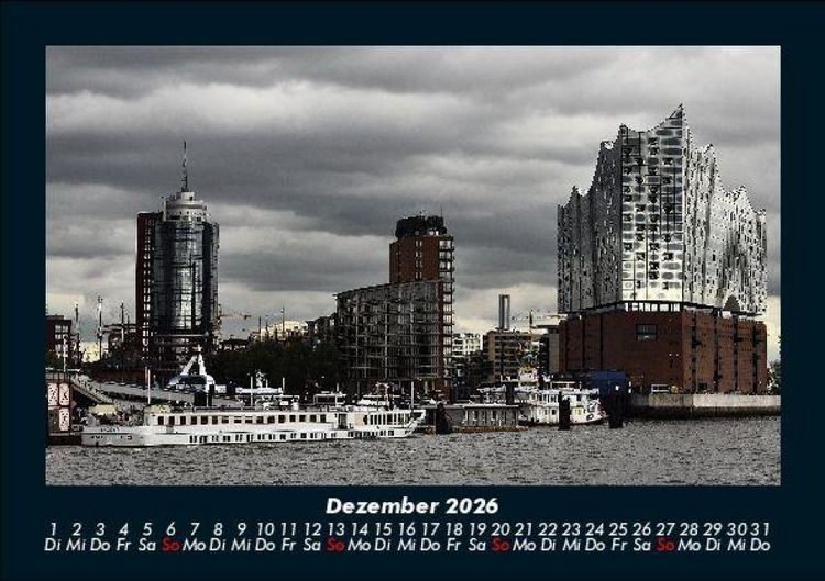 Produktbild: Hamburg 2026 Fotokalender DIN A5