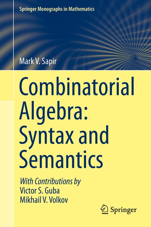 Produktbild: Combinatorial Algebra: Syntax and Semantics
