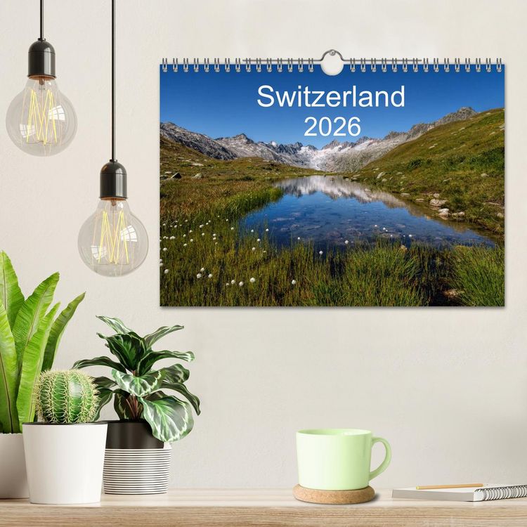 Produktbild: Switzerland Mountainscapes 2026 (Wall Calendar 2026 DIN A4 landscape), CALVENDO 12 Month Wall Calendar