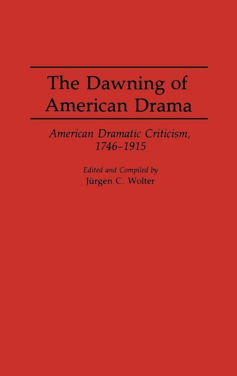 Produktbild: The Dawning of American Drama