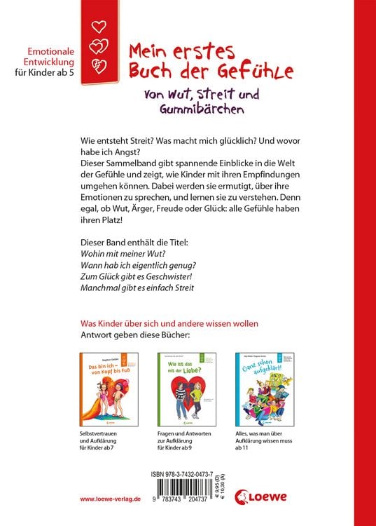 Produktbild: Mein erstes Buch der Gef&uuml;hle - Von Wut, Streit und Gummib&auml;rchen (Starke Kinder, gl&uuml;ckliche Eltern)