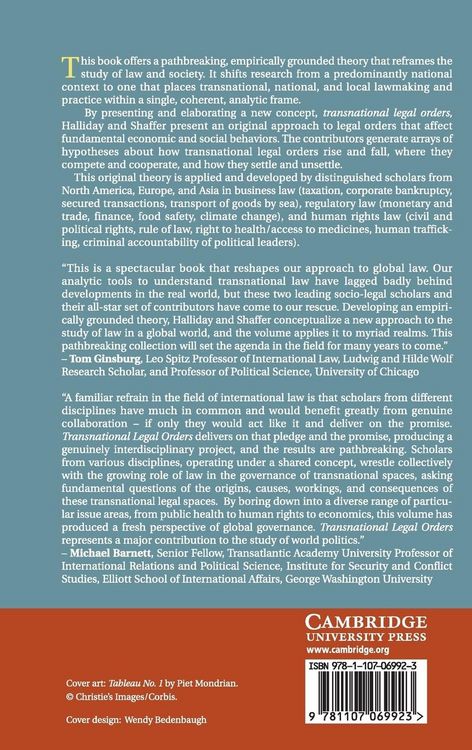 Produktbild: Transnational Legal Orders