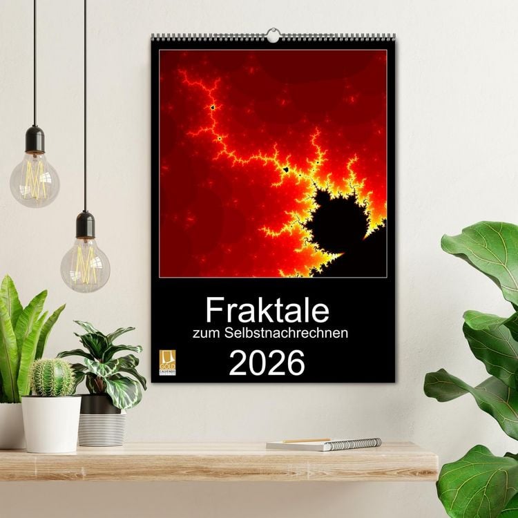 Produktbild: Fraktale zum Selbstnachrechnen (Wandkalender 2026 DIN A2 hoch), CALVENDO Monatskalender