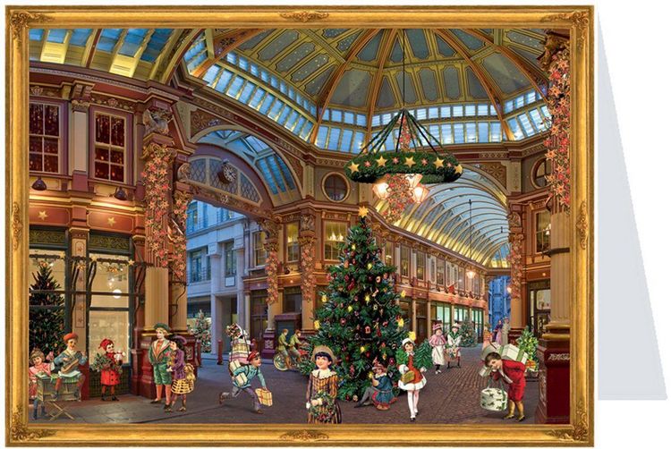 Produktbild: Postkarten-Adventskalender "Christmas Shopping"