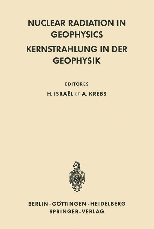 Produktbild: Nuclear Radiation in Geophysics / Kernstrahlung in der Geophysik