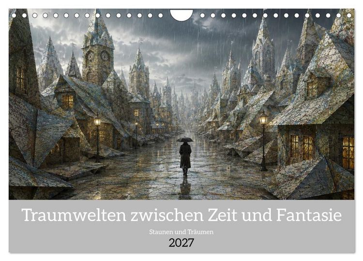 Produktbild: Traumwelten zwischen Zeit und Fantasie (Wandkalender 2027 DIN A4 quer), CALVENDO Monatskalender