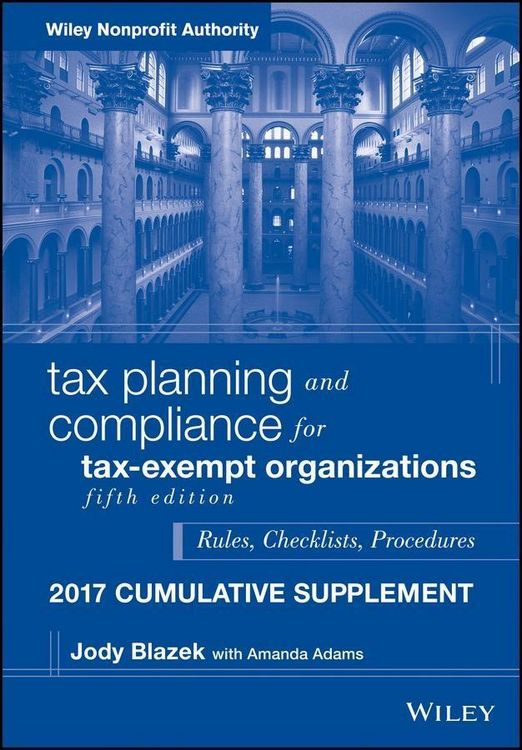 Produktbild: Tax Planning and Compliance for Tax-Exempt Organizations