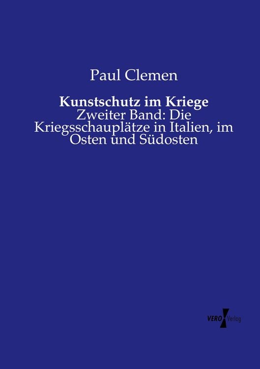 Produktbild: Kunstschutz im Kriege