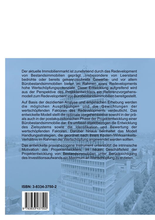 Produktbild: Referenzvorgehensmodell zum Redevelopment von B&uuml;robestandsimmobilien