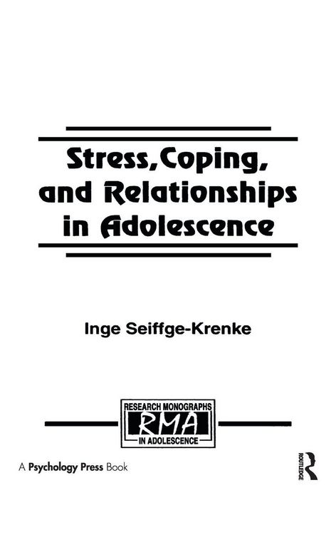 Produktbild: Stress, Coping, and Relationships in Adolescence