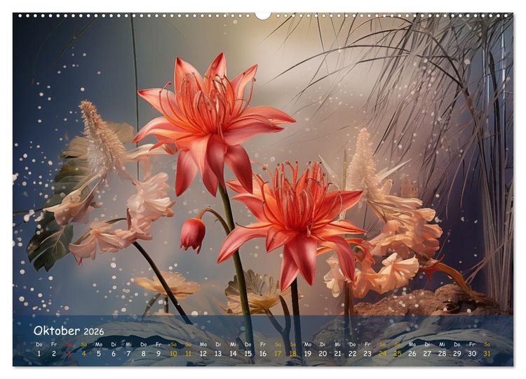 Produktbild: Exotische Pflanzen Close-up (hochwertiger Premium Wandkalender 2026 DIN A2 quer), Kunstdruck in Hochglanz