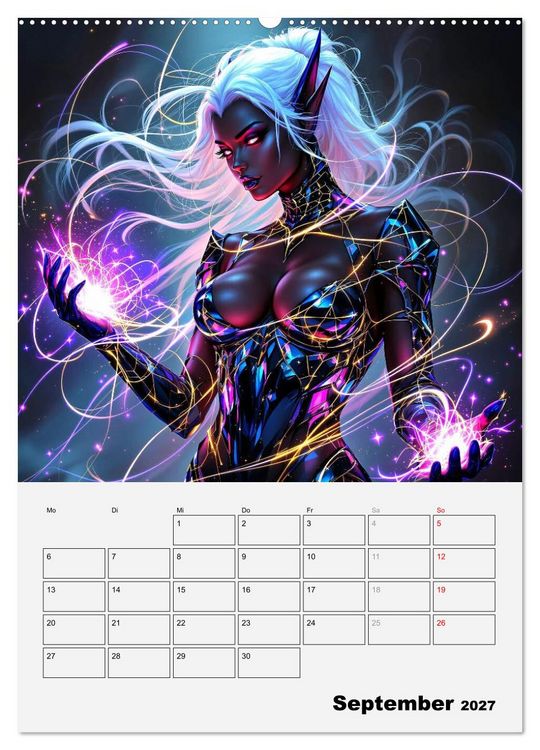 Produktbild: Herrscherinnen der Galaxien (hochwertiger Premium Wandkalender 2027 DIN A2 hoch), Kunstdruck in Hochglanz