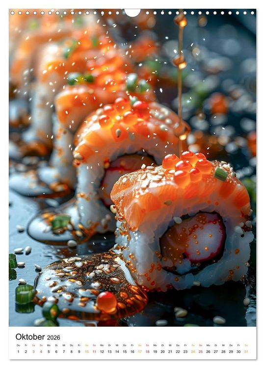 Produktbild: Sushi f&uuml;r Kenner (Wandkalender 2026 DIN A3 hoch), CALVENDO Monatskalender