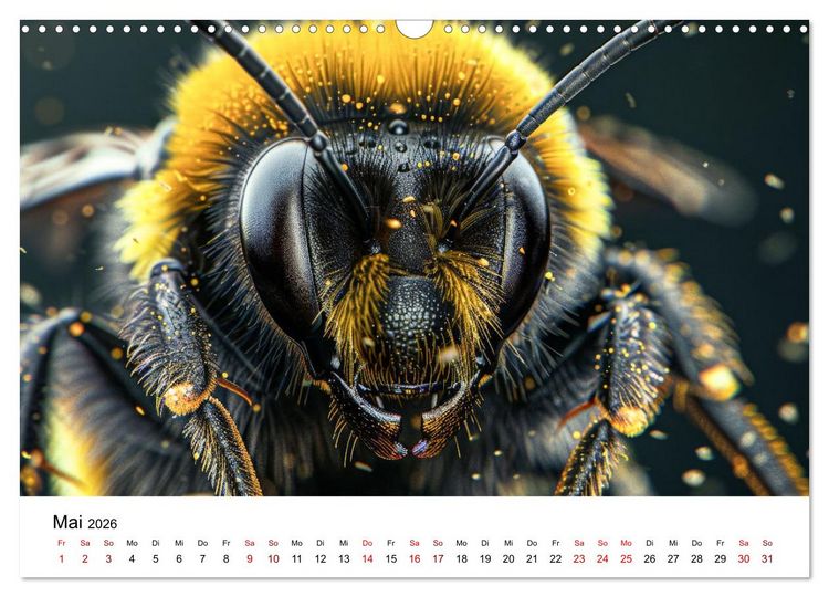 Produktbild: Insekten hautnah (Wandkalender 2026 DIN A3 quer), CALVENDO Monatskalender