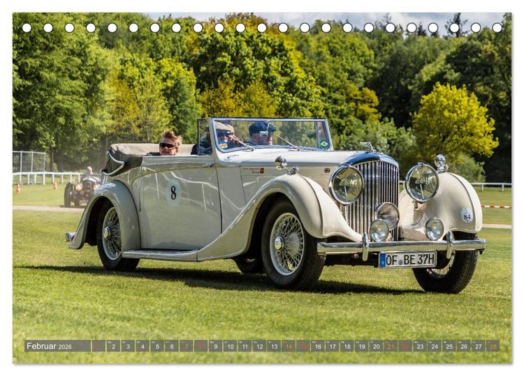 Produktbild: Historischer Rennsport - vom Feinsten (Tischkalender 2026 DIN A5 quer), CALVENDO Monatskalender