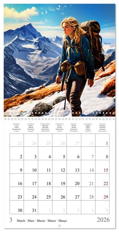 Produktbild: Mountains New Adventure (Wall Calendar 2026 12 &times; 12 Inch) CALVENDO 12 Month Wall Calendar