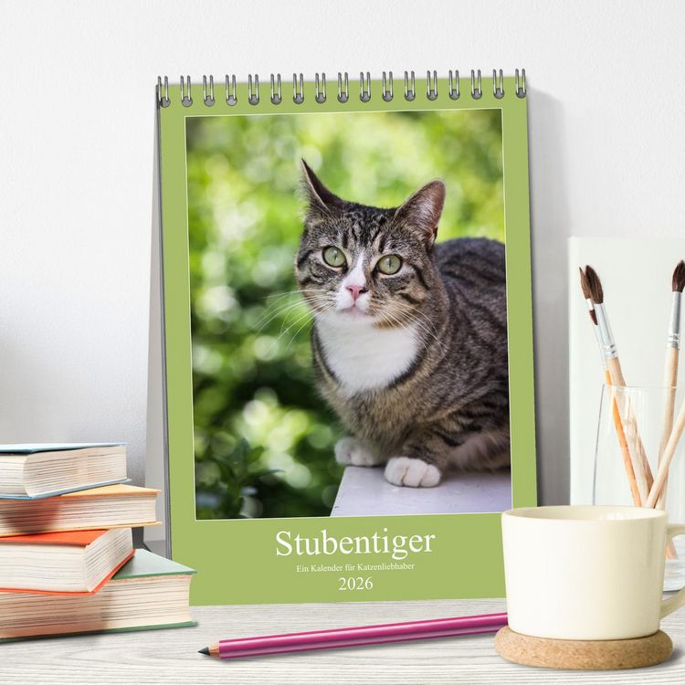 Produktbild: Stubentiger (Tischkalender 2026 DIN A5 hoch), CALVENDO Monatskalender