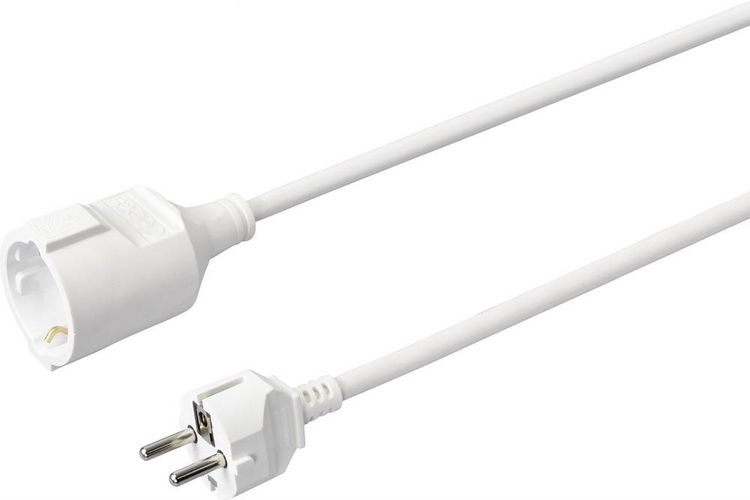 Produktbild: Sygonix SY-4872642 Strom Verl&auml;ngerungskabel 16A Wei&szlig; 10.00m H05VV-F 3G 1,5mm&sup2;