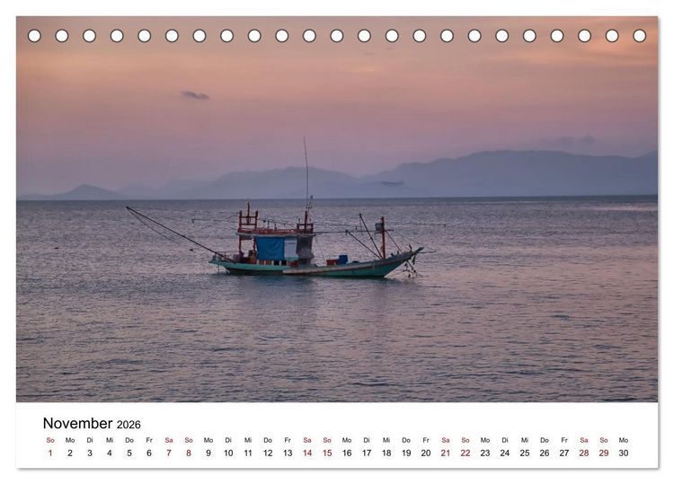 Produktbild: Die sch&ouml;nsten Inseln Thailands (Tischkalender 2026 DIN A5 quer), CALVENDO Monatskalender
