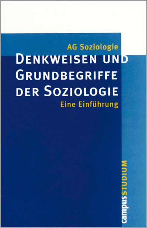 Produktbild: Denkweisen und Grundbegriffe der Soziologie