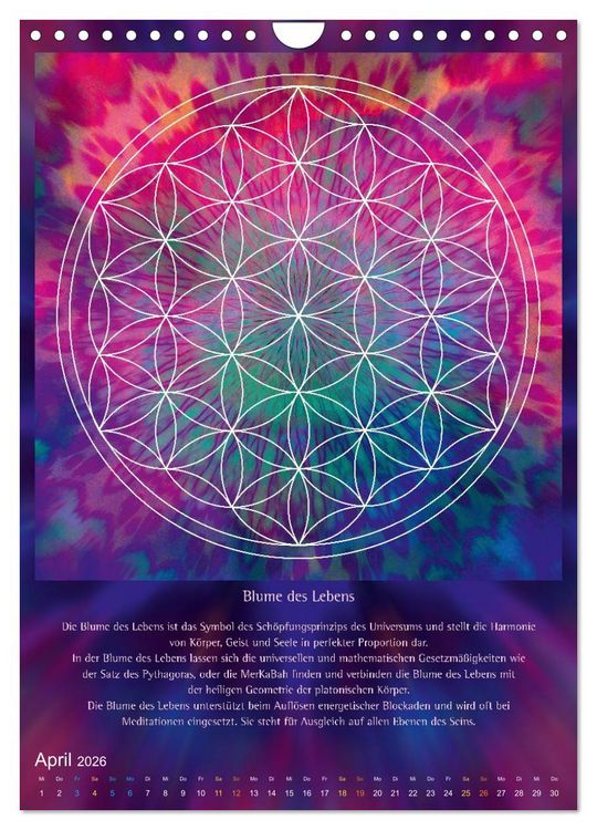 Produktbild: Heilige Geometrie und Bilder der Neuen Zeit (Wandkalender 2026 DIN A4 hoch), CALVENDO Monatskalender