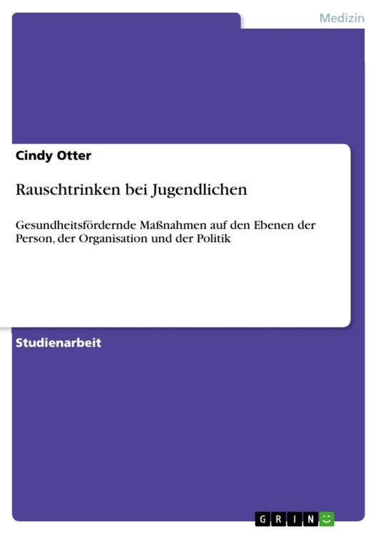 Produktbild: Rauschtrinken bei Jugendlichen