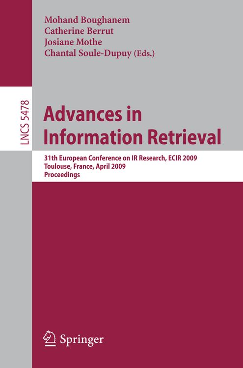 Produktbild: Advances in Information Retrieval
