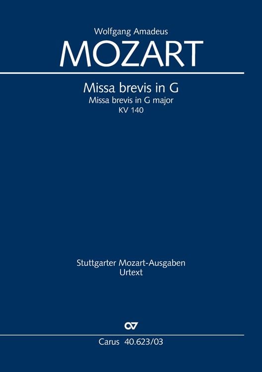 Produktbild: Missa brevis in G (Klavierauszug)