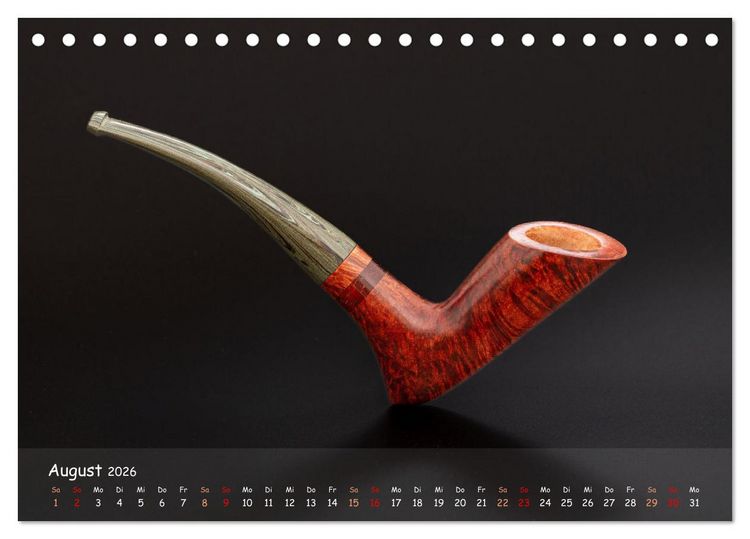 Produktbild: Pfeifenwelten (Tischkalender 2026 DIN A5 quer), CALVENDO Monatskalender