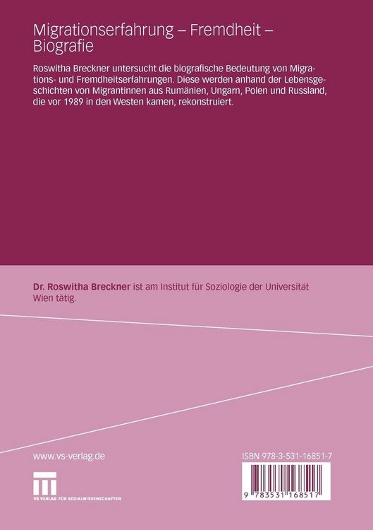 Produktbild: Migrationserfahrung - Fremdheit - Biografie