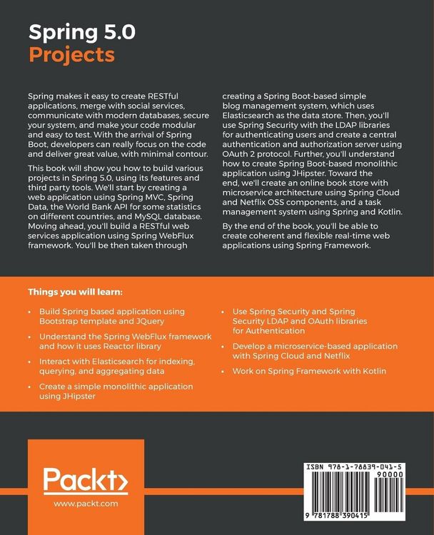 Produktbild: Spring 5.0 Projects