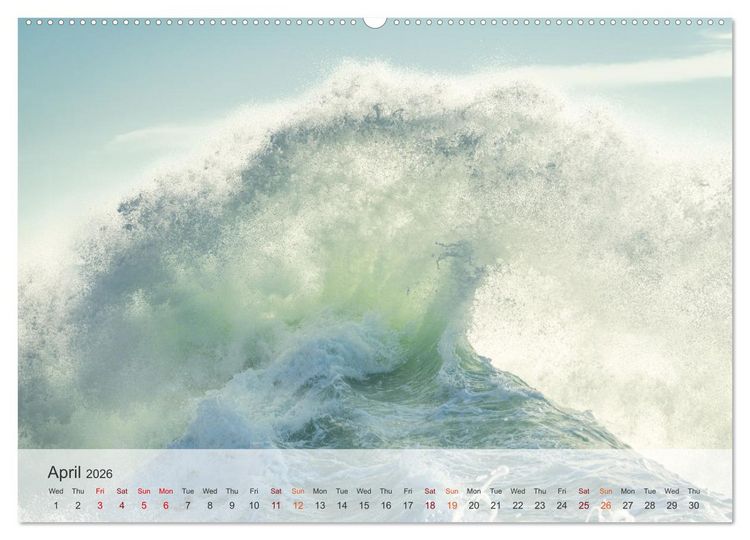 Produktbild: Melody of the waves (High Quality Premium Wall Calendar 2026 DIN A2 landscape),CALVENDO 12 Month Wall Calendar