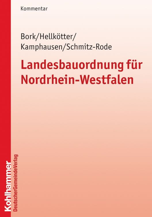 Produktbild: Landesbauordnung f&uuml;r Nordrhein-Westfalen