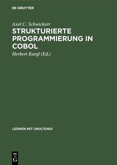 Produktbild: Strukturierte Programmierung in COBOL