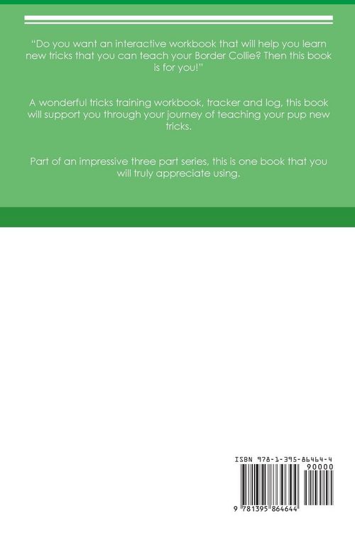 Produktbild: Border Collie Tricks Training Border Collie Tricks & Games Training Tracker & Workbook. Includes