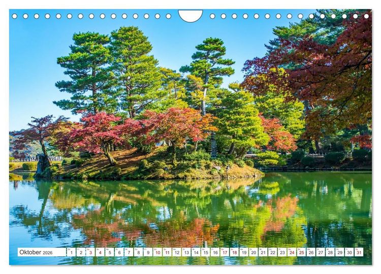 Produktbild: Herbst in Japan (Wandkalender 2026 DIN A4 quer), CALVENDO Monatskalender
