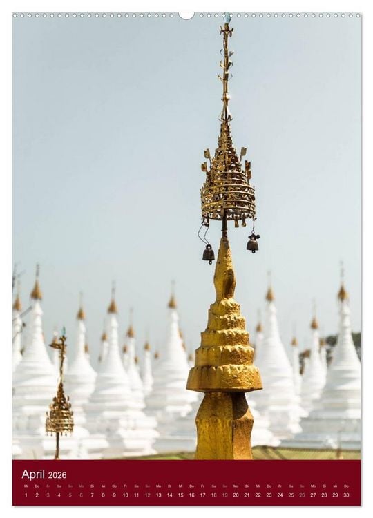 Produktbild: MYANMAR SPIRITUELL 2026 (Wandkalender 2026 DIN A2 hoch), CALVENDO Monatskalender