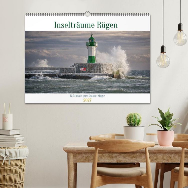 Produktbild: Inseltr&auml;ume R&uuml;gen &ndash; 12 Monate pure Ostsee-Magie (Wandkalender 2027 DIN A2 quer), CALVENDO Monatskalender