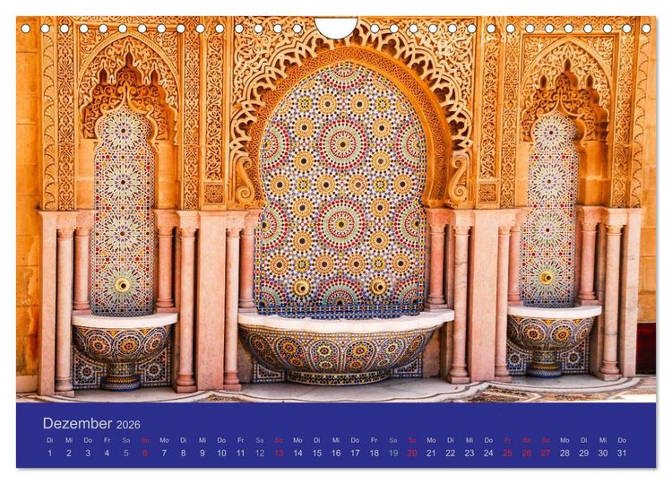 Produktbild: Farben Marokkos (Wandkalender 2026 DIN A4 quer), CALVENDO Monatskalender