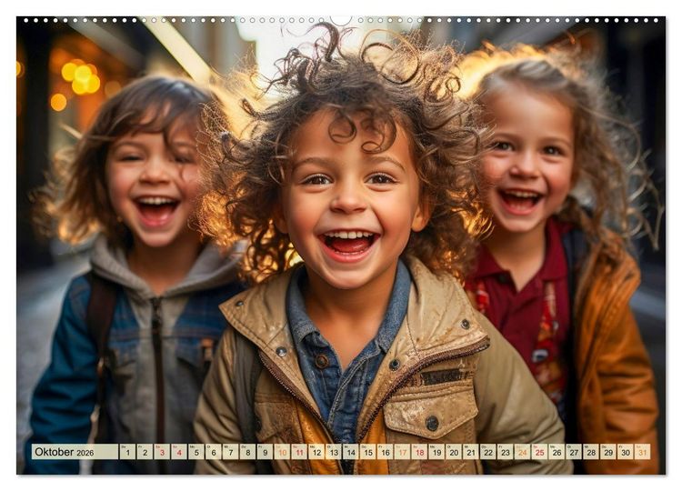 Produktbild: Kinder Lachen (Wandkalender 2026 DIN A2 quer), CALVENDO Monatskalender